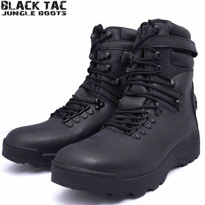 BLACK TAC #YA031005 PUコンバットブーツ 本格派ミリタリーブーツの 
