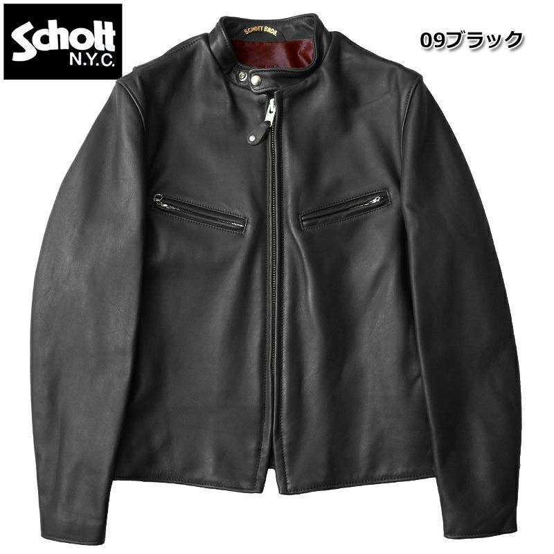 美品☆Schott ショット641HS レザーシングルライダースジャケット 