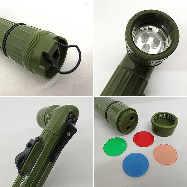 LED L型 ハンディライト S小型ライト 懐中電灯 ブラック オリーブ