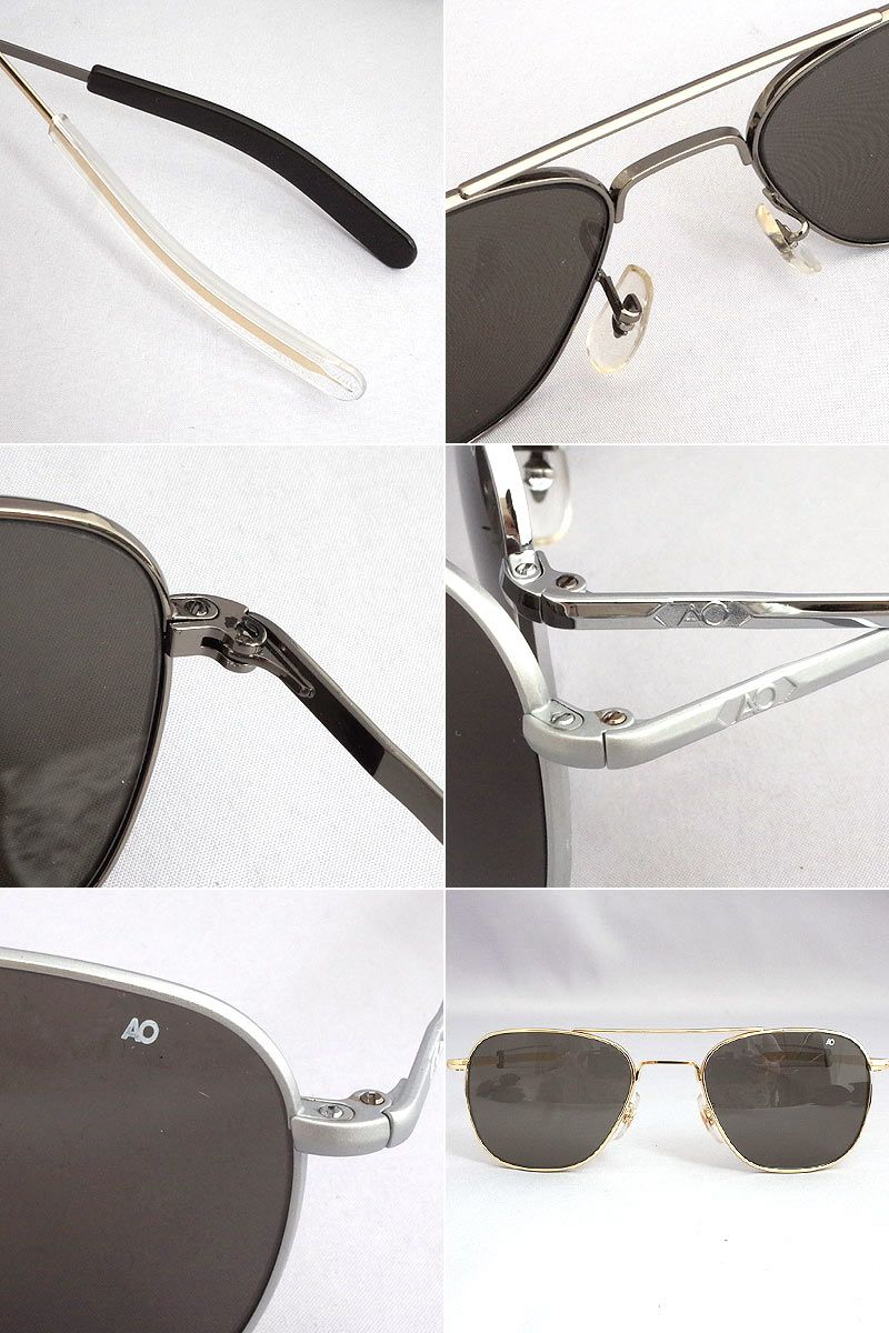 American Optical OP52 Original Pilot Sunglasses  52mm【マットシルバー】【ゴールド】【ブラック】【シルバー】 | ミリタリーショップ シービーズ