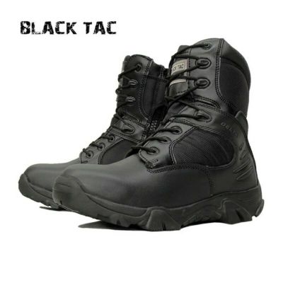 BLACK TAC コンバットブーツシリーズ | ミリタリーショップ シービーズ 男性ミリタリーブーツ戦術ブーツコンバットブーツ通気性警察パトロールブーツ軽量アーミーブーツ防水ハイキングブーツ(Color:camo
