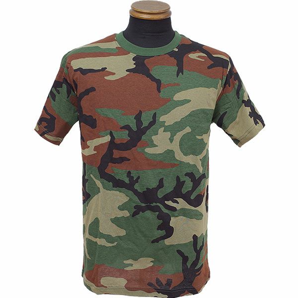 【Stone 】Camo Cotton 迷彩柄 Tシャツ(関税送料込) ROTHCO ロスコ Tシャツ 半袖 コットン 迷彩 メンズ カモ柄