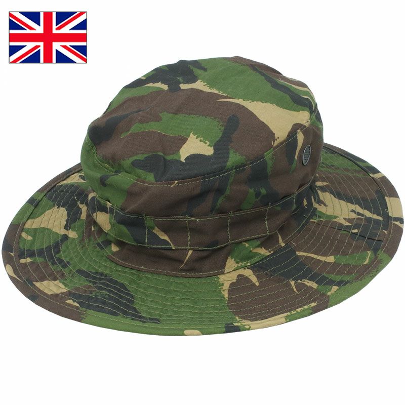 美品 実物 イギリス軍 官品 ブーニーハット DPM 64cm※ イギリス軍DPM迷彩ブーニーハット、実物新品 | ナチス軍服販売