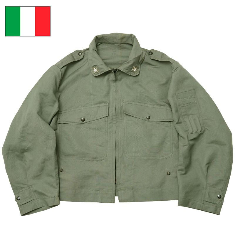 イタリア軍 AFパイロットジャケット グレー デッドストック JJ185NN 