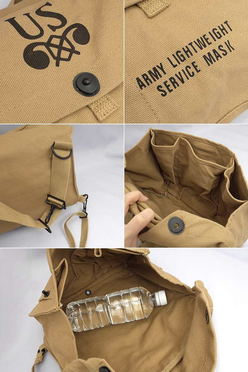 米軍タイプ WW2イクイップメントシリーズ M6ガスマスクバッグ 