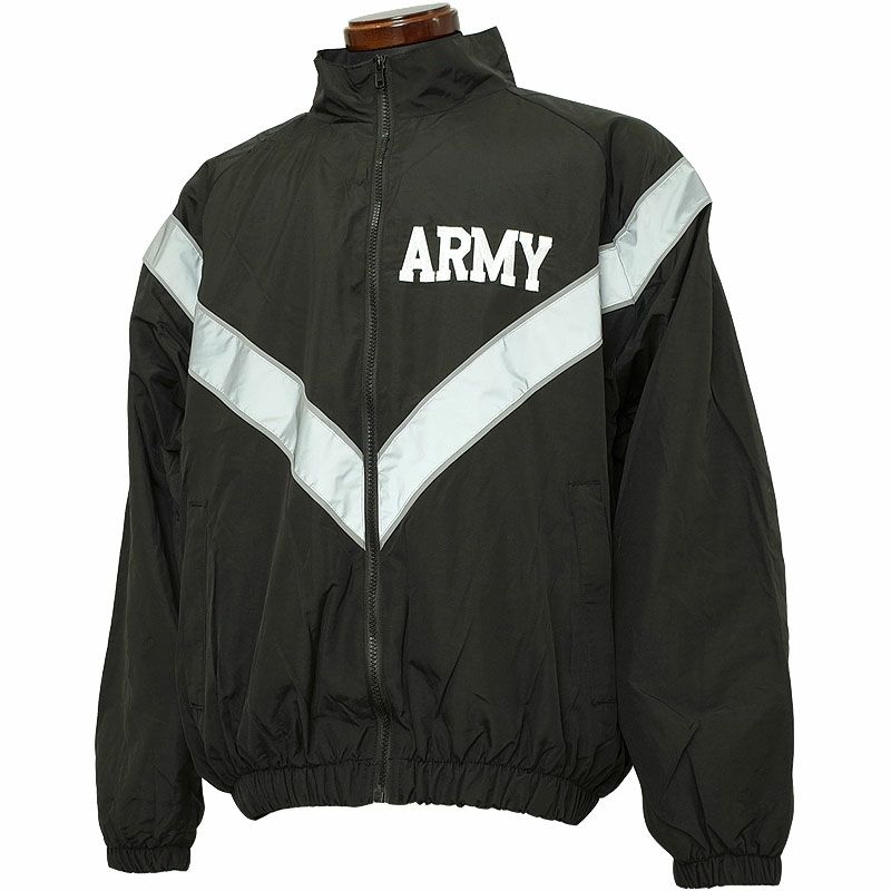 US Army ipfu ナイロンジャケットS-R ライトブルー U S ARMY トレーニングジャケット IPFUジャケット ナイロン