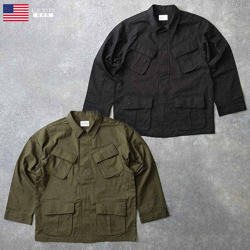 米軍タイプ ジャングルファティーグジャケット 4th モデル 長袖 