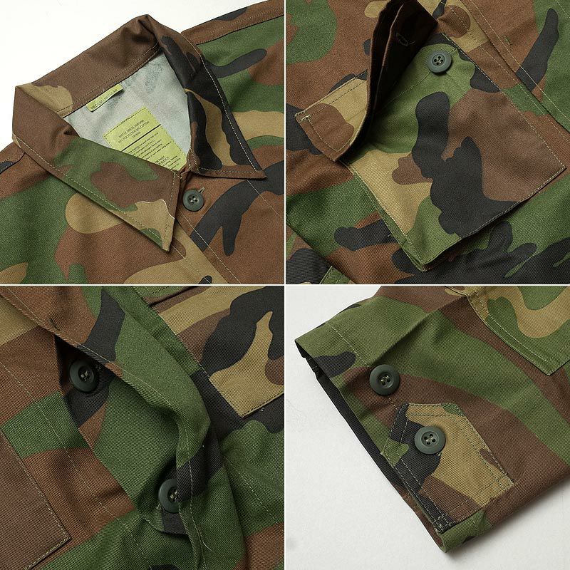 米軍タイプ BDUジャケット ウッドランド JB004YN メンズ