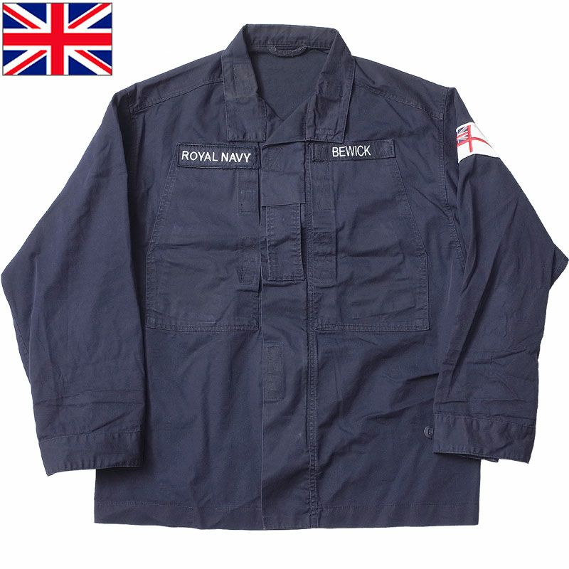 イギリス軍 Royal Navy コンバットジャケット ネイビー USED メンズ ...