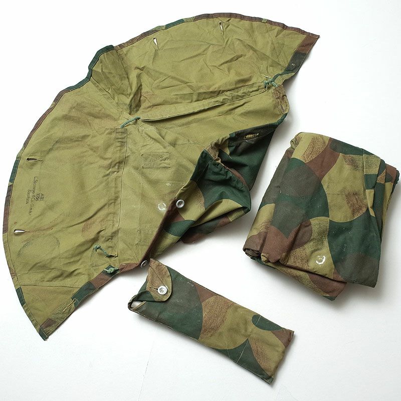 ベルギー軍 テントセット M54カモ USED EE616UN軍幕 シェルターハーフ  