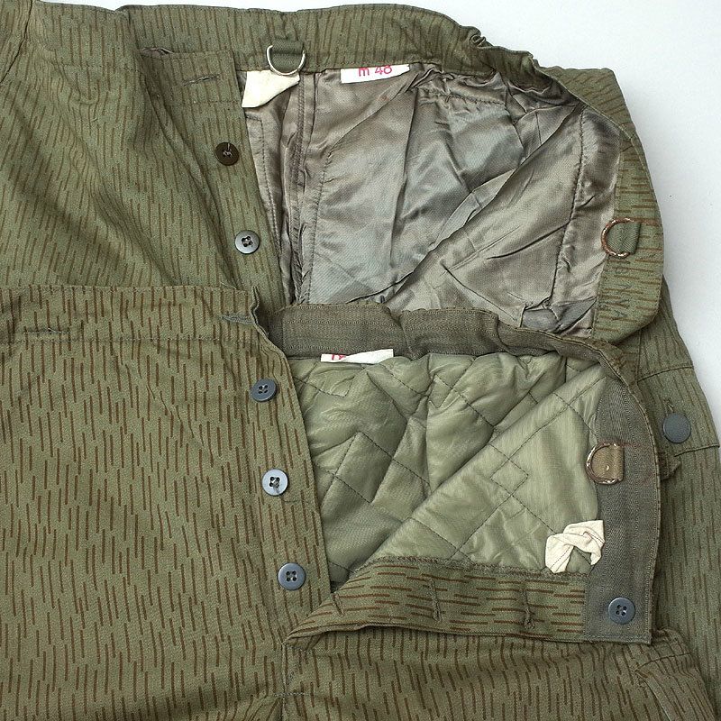 東ドイツ軍 防寒ズボン レインドロップ 迷彩服 東ドイツ軍 ウィンターパンツ レインドロップカモ デッド