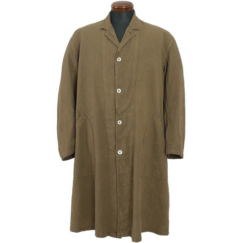 フランス軍タイプ コットンリネン ワークコート 染め JC135YD