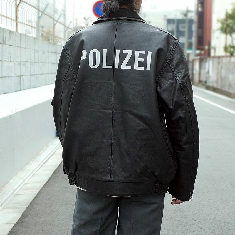 Vetements 2017SS POLIZEI レザージャケット - レザージャケット