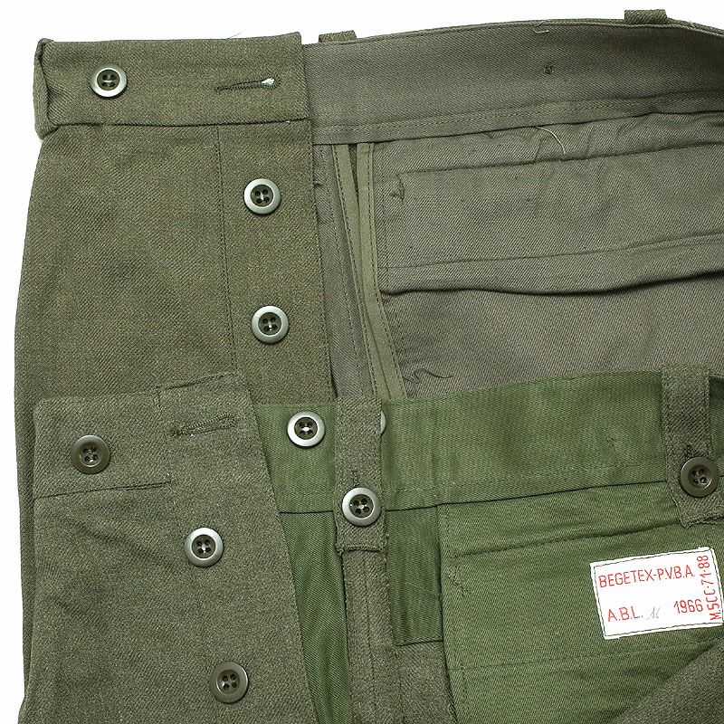 ベルギー軍 ウール ドレスパンツ デッドストック PP318NN 実物 軍モノ 