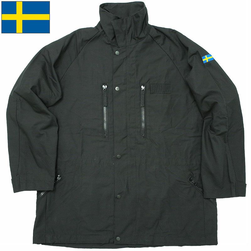 スウェーデン軍タイプ UF90 フィールドジャケット ブラック 新品 スウェーデン軍タイプ UF90 フィールドジャケット ブラック 新品