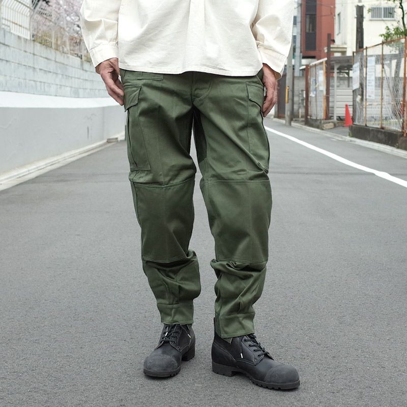ベルギー軍 M-64 フィールドパンツ オリーブ 7ポケット USED