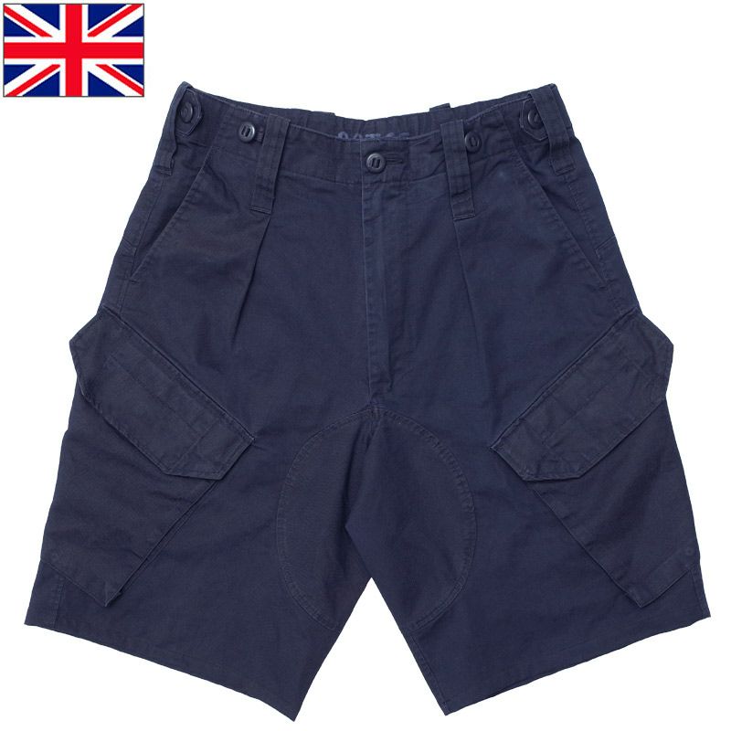 イギリス軍 ROYAL NAVY コンバット カーゴ ショートパンツ ネイビー 