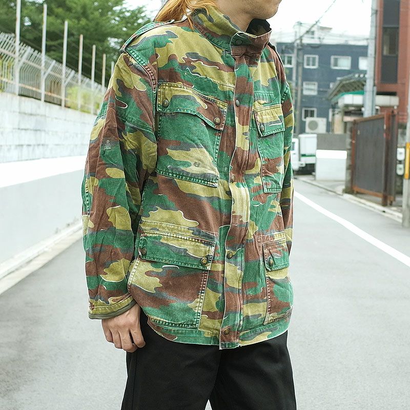 80s ベルギー軍　ジグソーカモ　ミリタリー　ヴィンテージ 楽天市場】実物 USED ベルギー軍 ジグソーカモ VINTAGE オーバー
