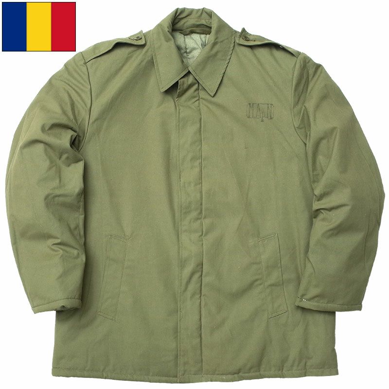 80’s ルーマニア軍 ミリタリー ウールコート 1980年製 MILITARY 実物 新品 ルーマニア軍 ウールロングコート