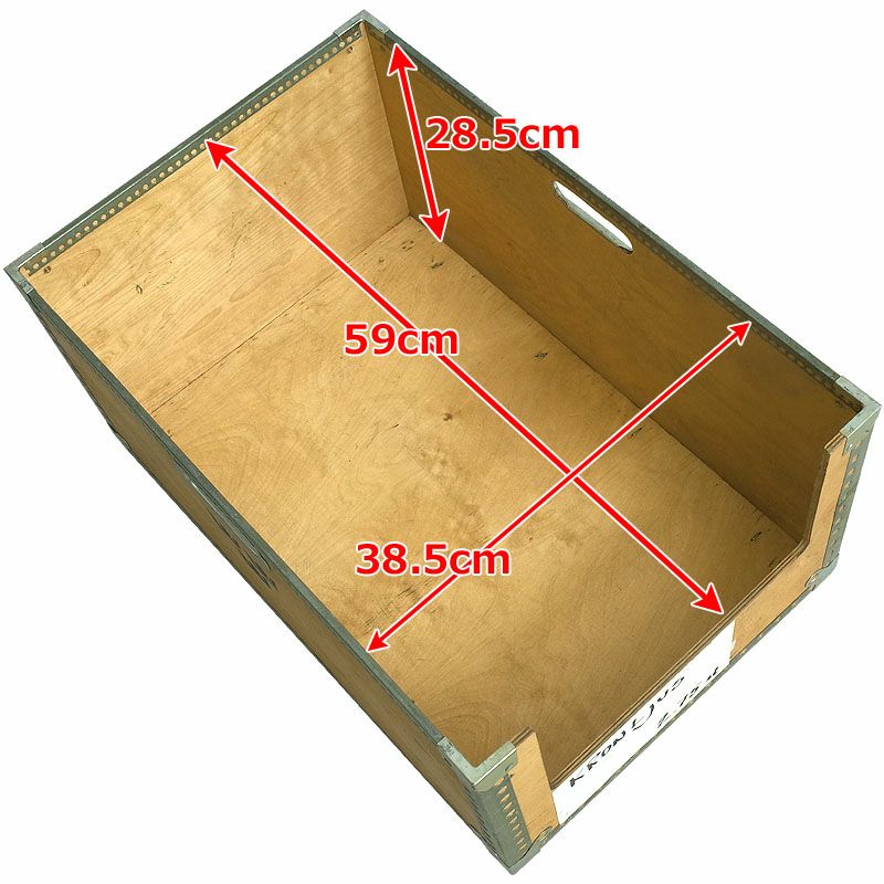 スウェーデン軍 ストレージボックス ウッド 30×40×60cm USED ZBX540UN 実物ミリタリー BOX 木箱 道具箱 工具 小物入れ 収納ケース  ストック アウトドア キャンプ レジャー ガレージ インテリア ディスプレイ ナチュラルカラー 木材 | ミリタリーショップ シービーズ