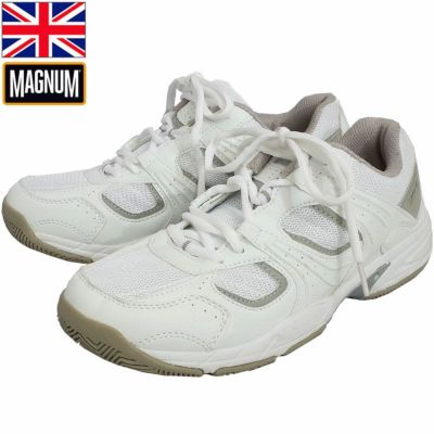 イギリス軍 トレーニングシューズ HI-TEC MAGNUM マグナム スニーカー ホワイト USED FS045UN