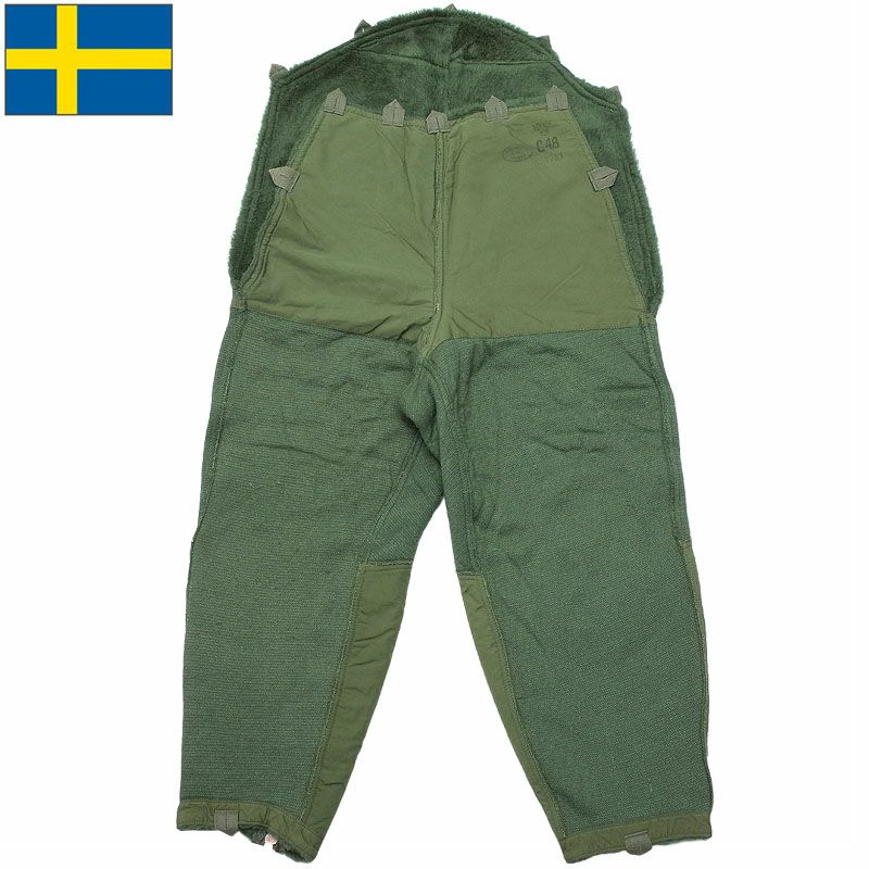 スウェーデン軍 モーターサイクル パンツライナー USED PP345UN 男性