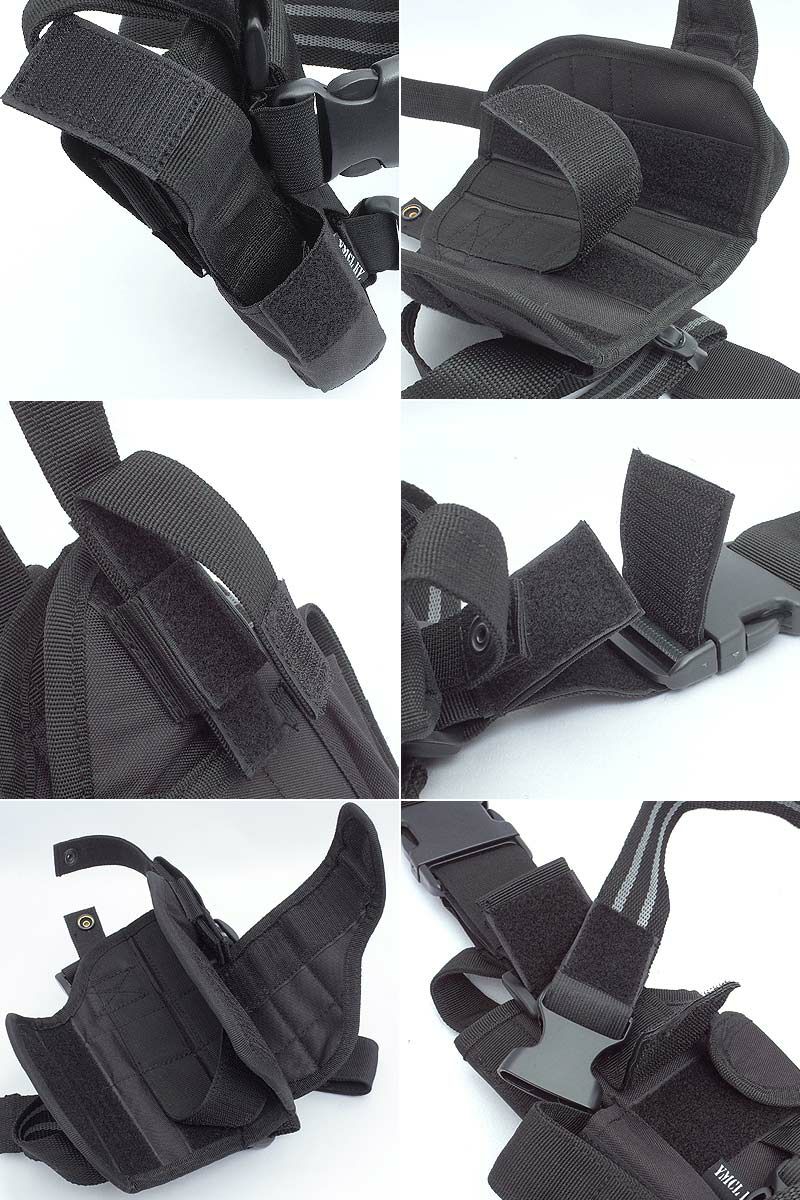 H-02 ナイロン レッグホルスター ブラック EE493NNH02 多機能