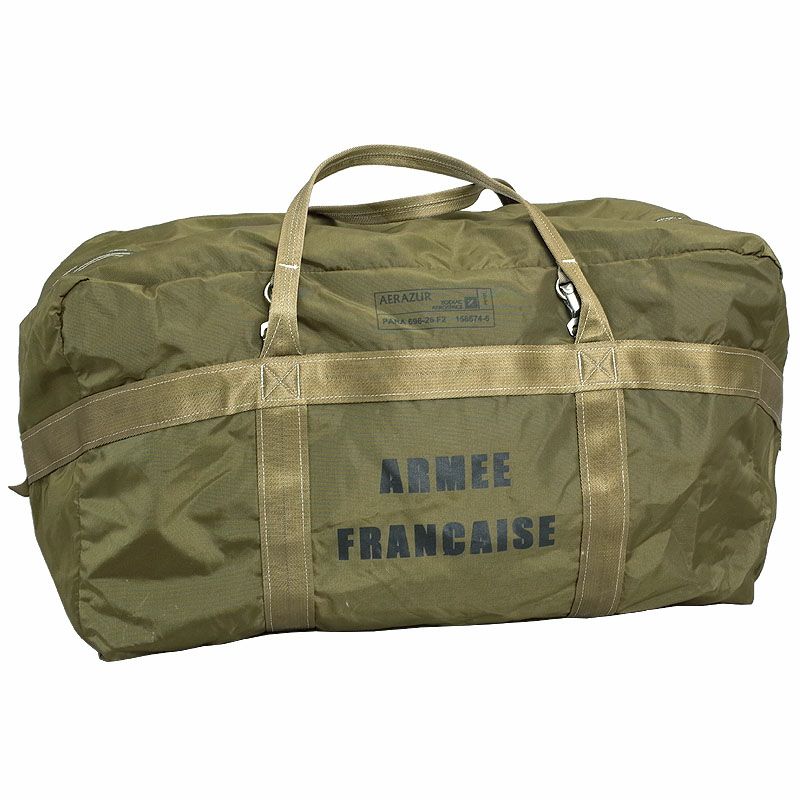 フランス軍 パラシュートバッグ ミリタリーバッグ  ボストンバッグ ステンシル