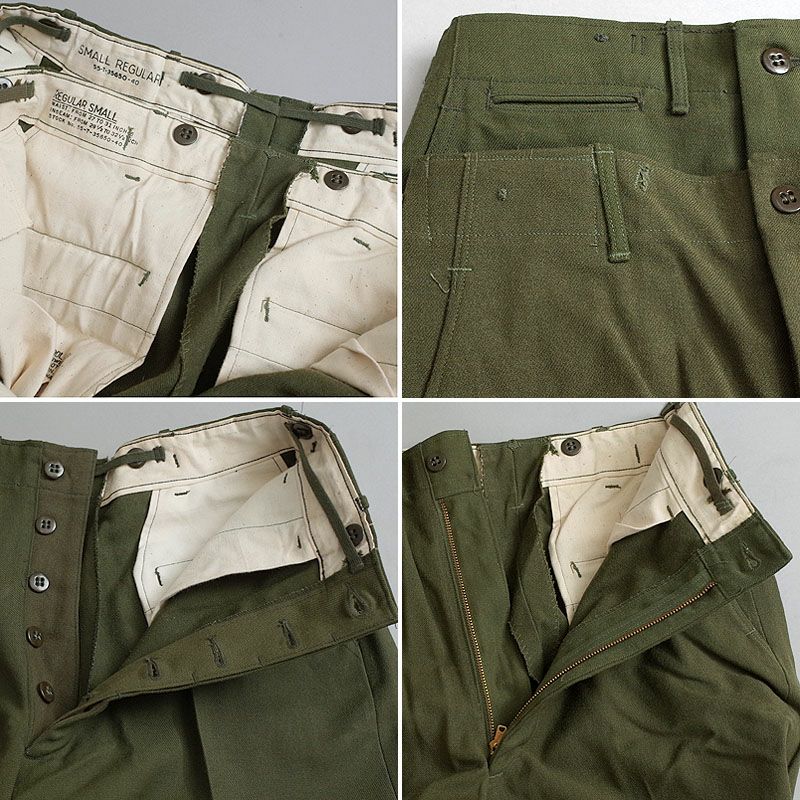 ミント ☆ ~ 40 s 米 軍 US ARMY メルトン ウール パンツ