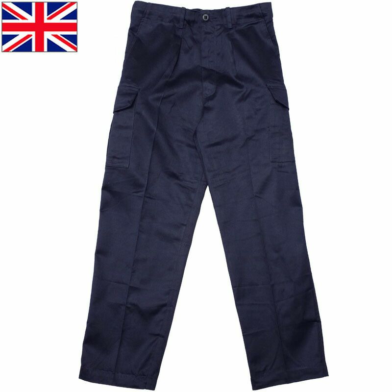イギリス軍 ROYAL NAVY カーゴパンツ ネイビー 前期型 デッドストック  