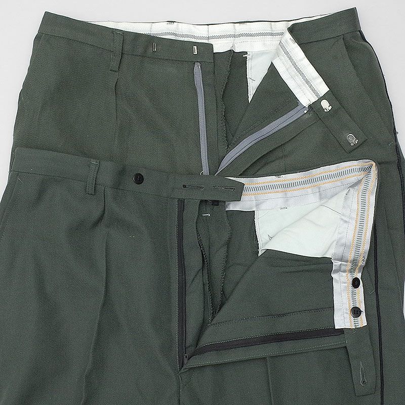 デンマーク軍 ドレスパンツ サイドライン グリーン USED PP342UN 制服 ユニフォーム ボトムス トラウザーズ ロングパンツ 長ズボン  実物ミリタリー 軍モノ 軍物 | ミリタリーショップ シービーズ