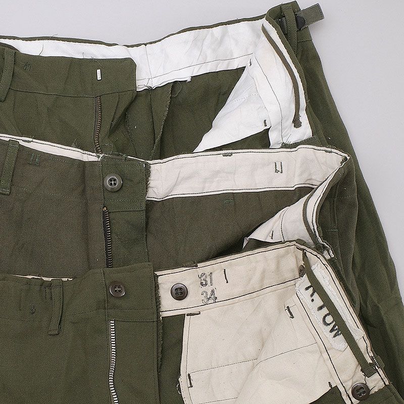 米軍 M51 ウール フィールドパンツ オリーブ ジッパーフライ USED PP361UN アメリカ軍 トラウザーズ 軍パン ズボン ワイド GI M-51  M1951 M-1951 オリーブグリーン 実物ミリタリー 軍モノ 軍物 | ミリタリーショップ シービーズ