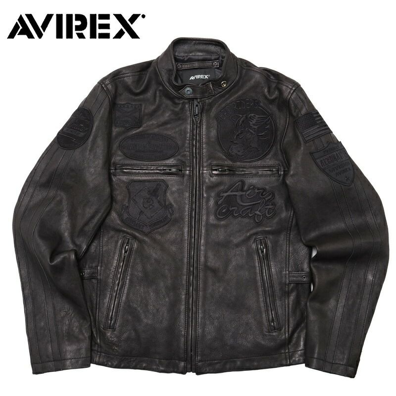 AVIREX アビレックス #6121043 パッチド ライダース ジャケット メンズ