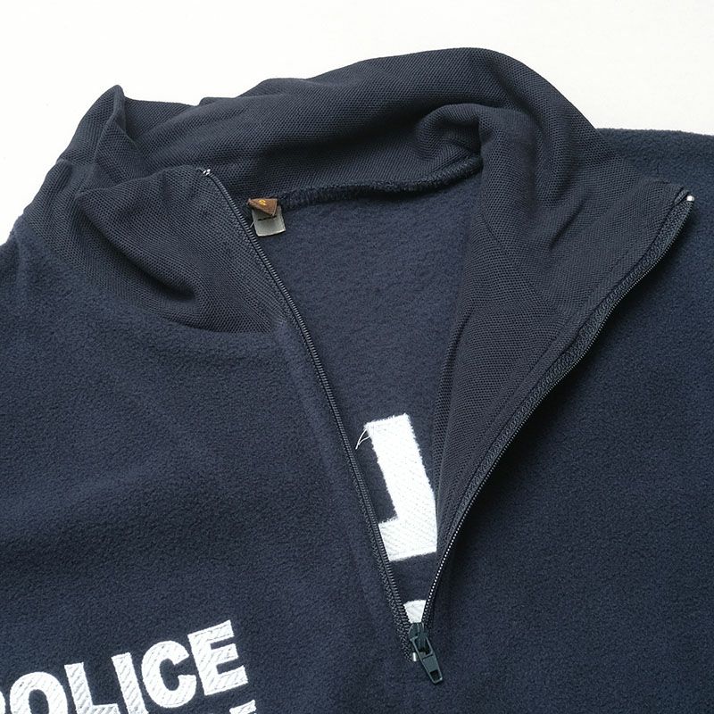 フランス ポリス プルオーバー フリースジャケット ネイビー デッド