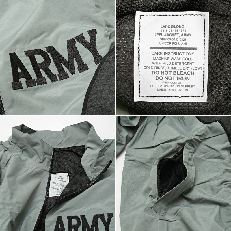 米軍実物 IPFUトレーニングジャケット X-LARGE LONG 米軍実物 IPFUトレーニングジャケット X-LARGE LONG（MILITARY