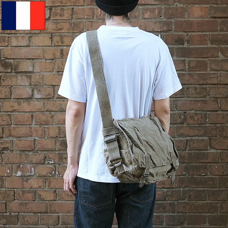 フランス軍 TTA ショルダーバッグ リネン USED BS012UN マセットバッグ 