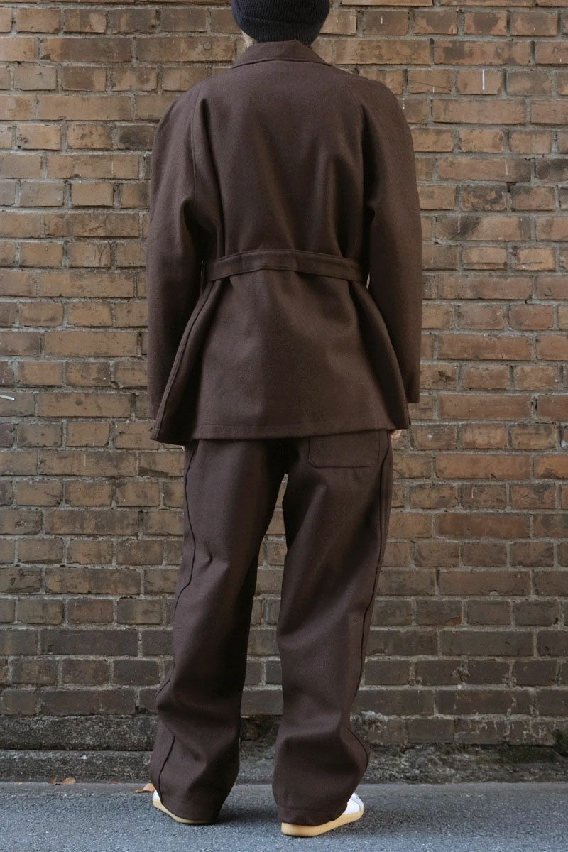 イタリア軍 ホスピタル ウールジャケット ブラウン デッドストック