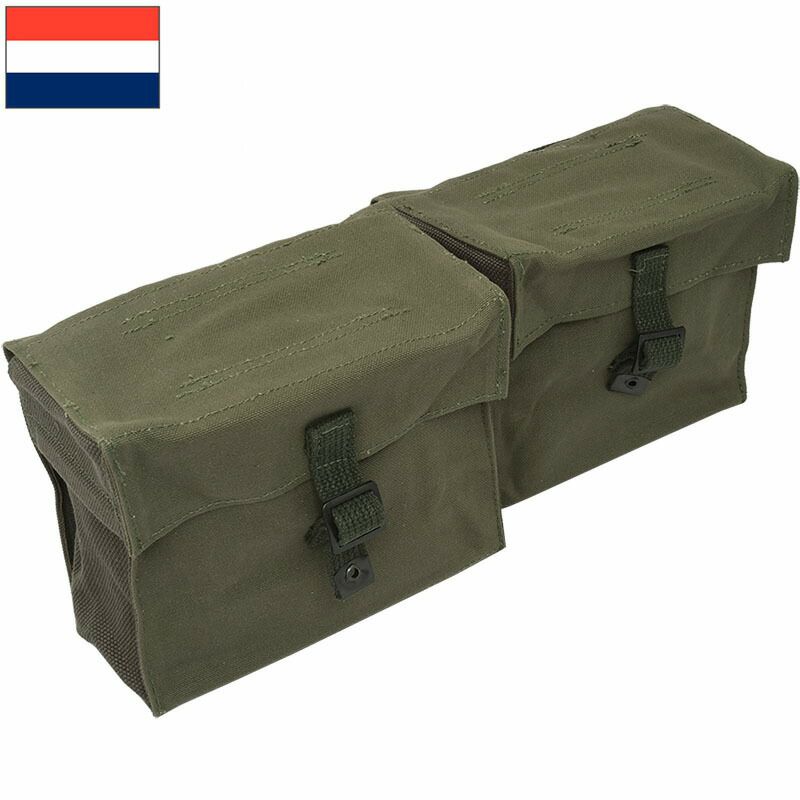 オランダ軍 キャンバス ベルトポーチ ダブル デッドストック