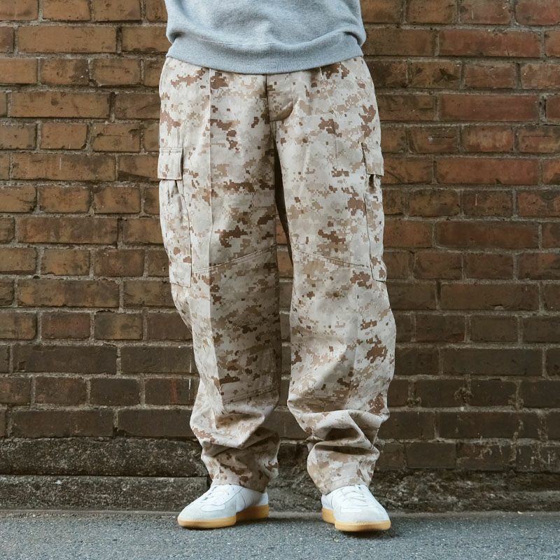 USMC 米軍 ミリタリーカーゴパンツ デジタルカモ柄 ブラウン系  S/S