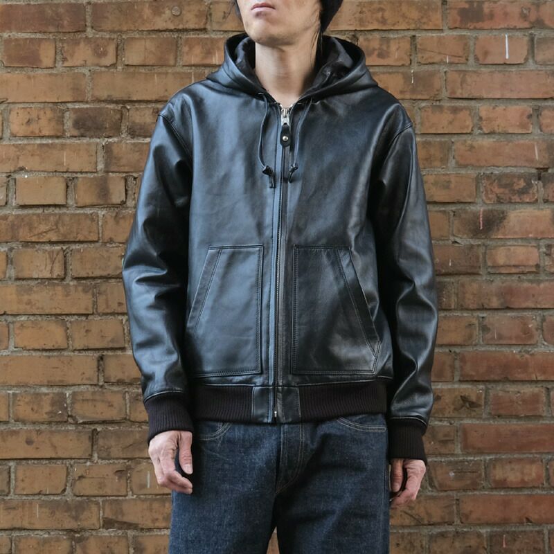 Schott ショット #7823950080(3111054) レザー フルジップ パーカー