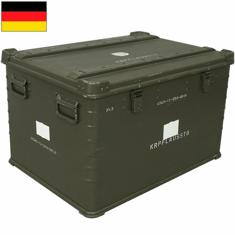 ドイツ軍 A20 アルミボックス ZARGES オリーブ 80×60×50cm USED 