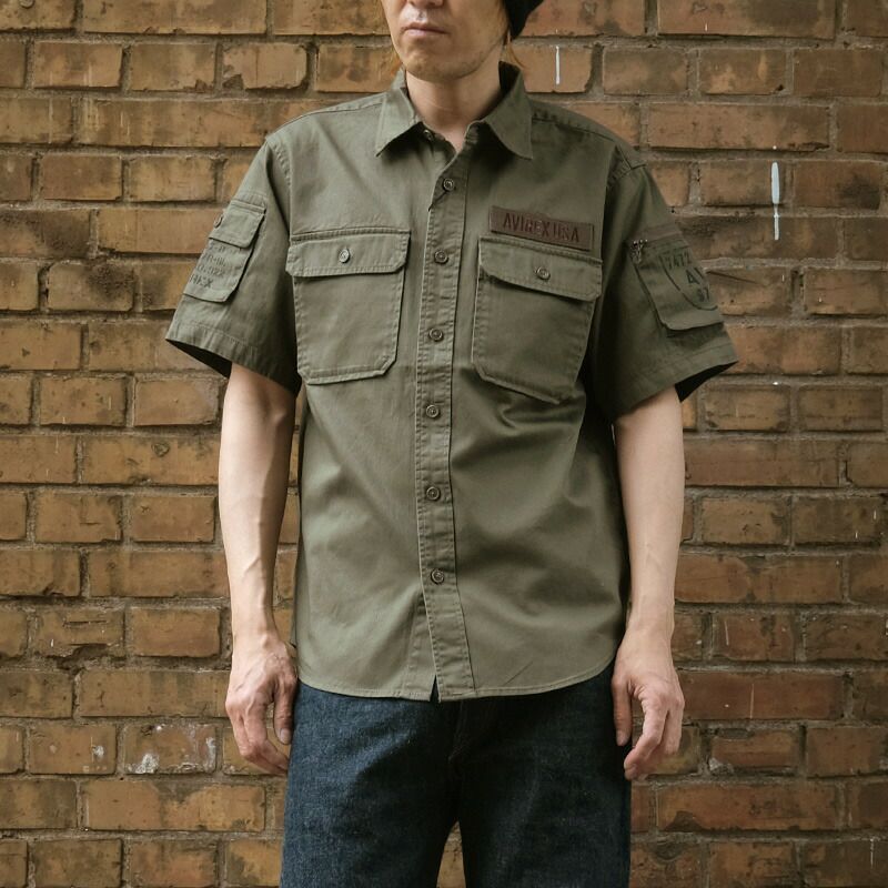 [アヴィレックス] Tシャツ FATIGUE SHORT SLEEVE T-SHIRT ファティーグ 半袖 Tシャツ メンズ 783 アヴィレックス AVIREX BASIC FATIGUE SHORT SLEEVE SHIRT / ベーシック ファティーグ 半袖シャツ /  AVIREX / アヴィレッ （ブラックカモ2） - ファッション通販 d fashion