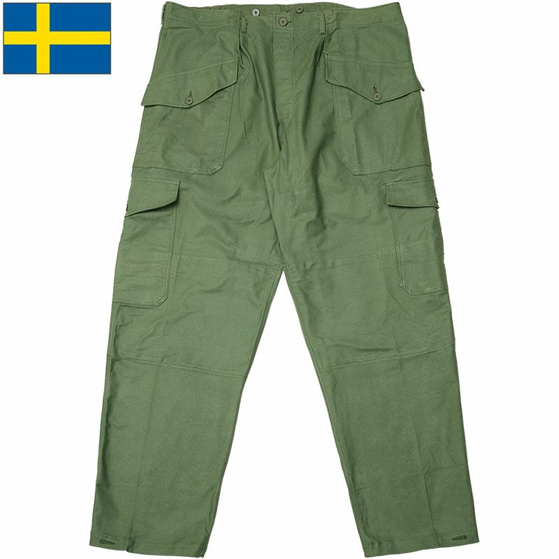 カーゴパンツ　スウェーデン軍　軍パン　緑