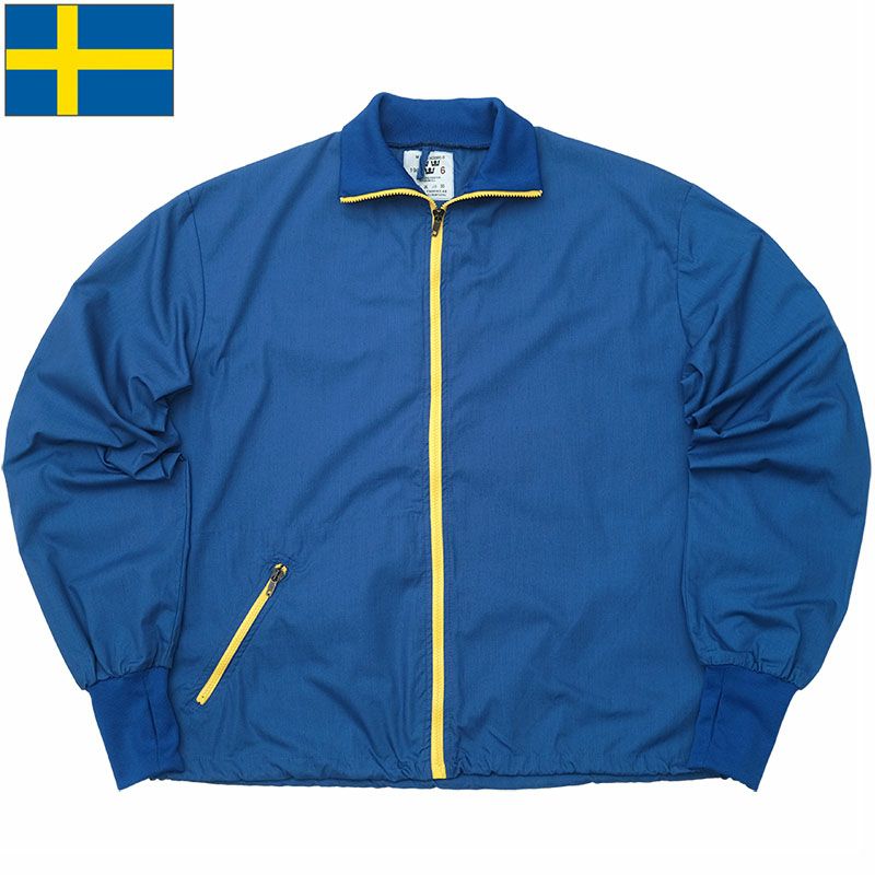 スウェーデン軍 ブルー ジムジャケット イエロージッパー