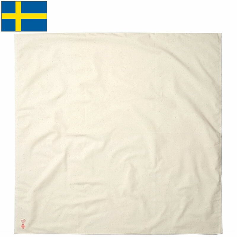 スウェーデン軍 メディカルシーツ コットンリネン 生成り 100×103cm