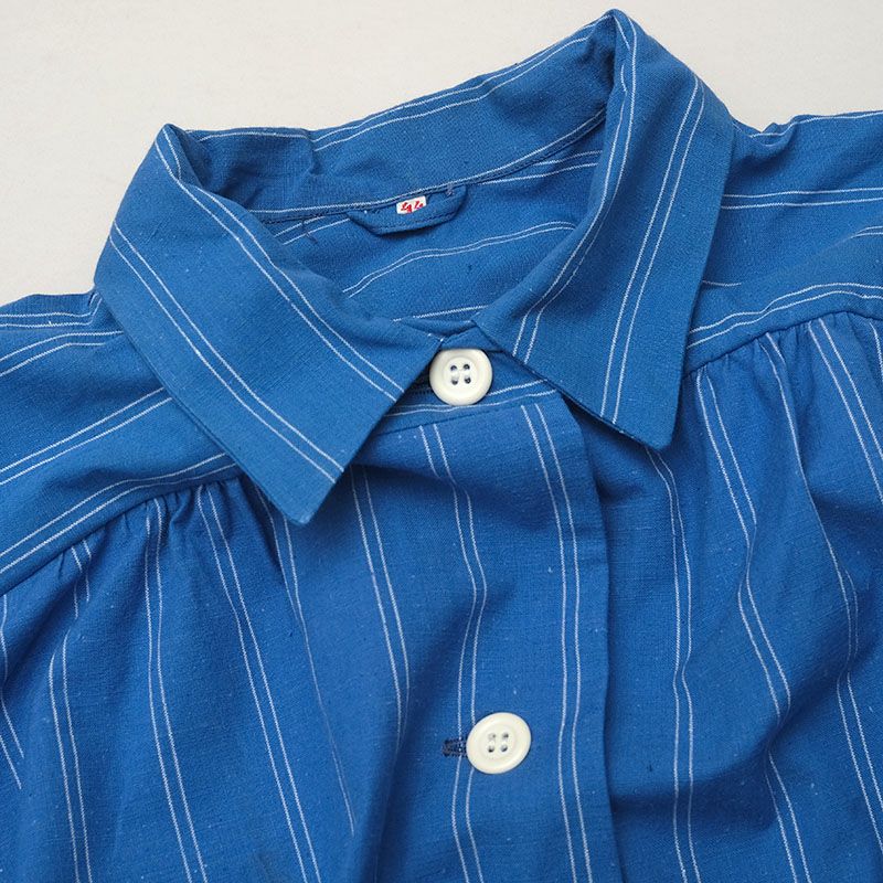 スウェーデン軍 ホスピタルコート ブルー ストライプ レディース