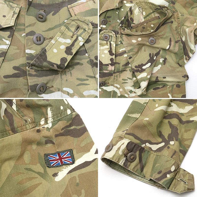 【新品】イギリス軍 MTP ウェビングセット イギリス軍 バラックシャツ MTPカモ USED JS212UN 英軍 ARMY
