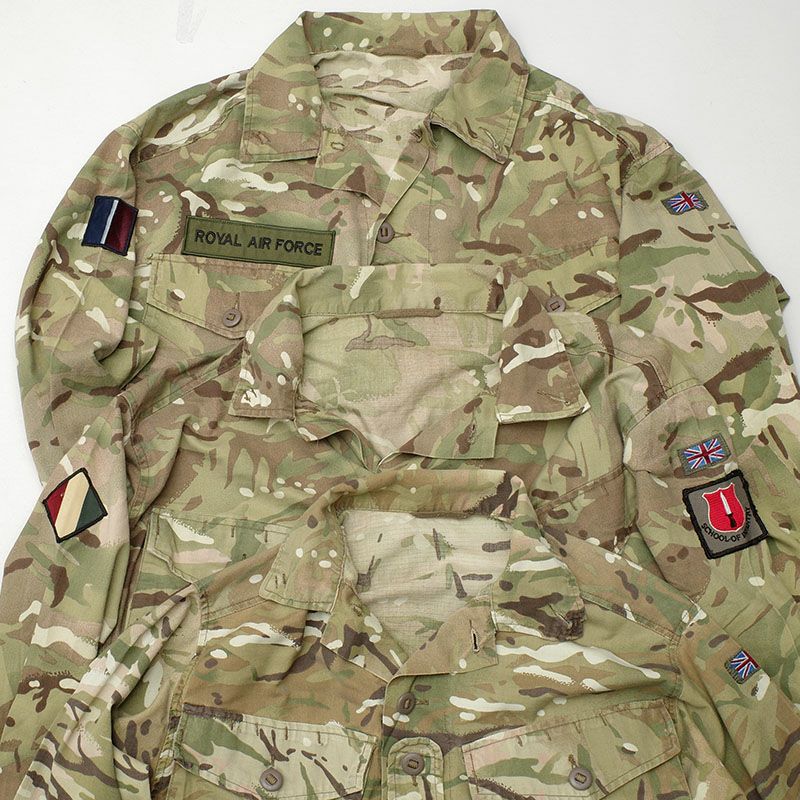 イギリス軍放出品 コンバットジャケット MTP迷彩 BDU ボタン留め