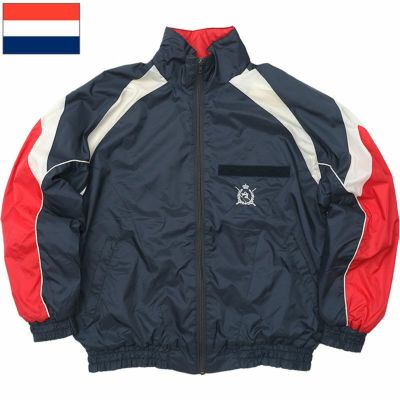 オランダ軍 ミリタリースクール ジムジャケット 中綿入り ネイビー USED JJ354UN 