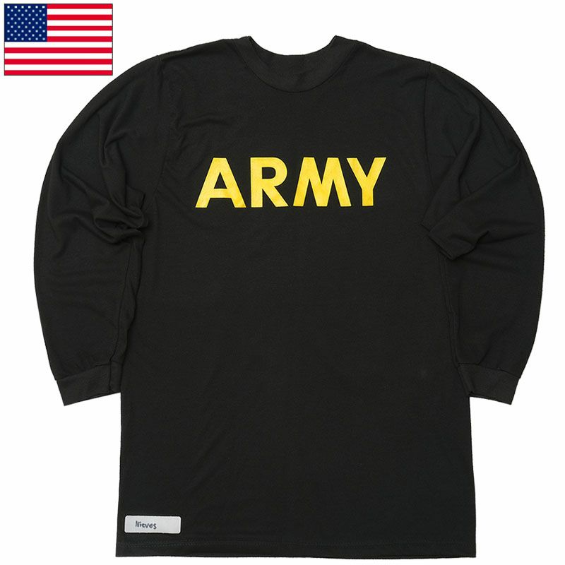 1点ならメール便可 米軍 ARMY APFU トレーニング Tシャツ 長袖